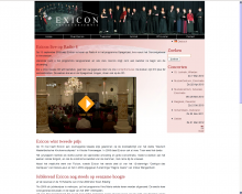 Exicon homepage