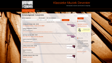 website Klassieke Muziek Deventer